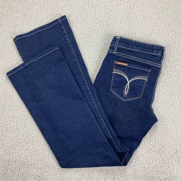 Jordache Women's Vintage Bootcut Dark Wash Jeans Made in USA  |   Size:  31 - Picture 8 of 15